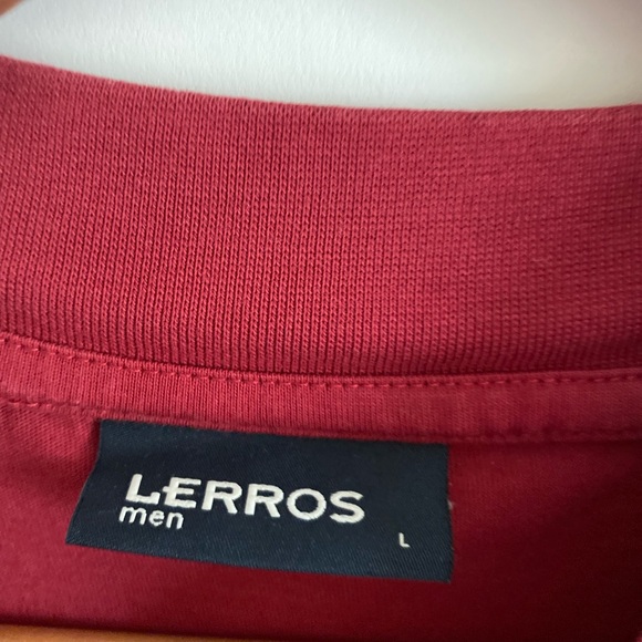 LERROS MOCK NECK SHORT SLEEVE SHIRT TSHIRT - Picture 5 of 5